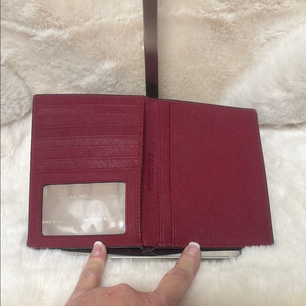 Michael Kors Dark Red Card holder/wallet - Picture 2 of 7